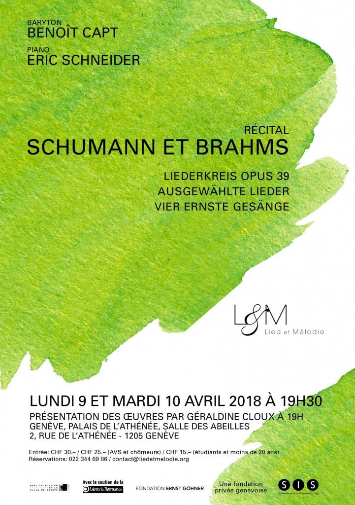 Récital des 9 et 10 avril 2018 à 19h30