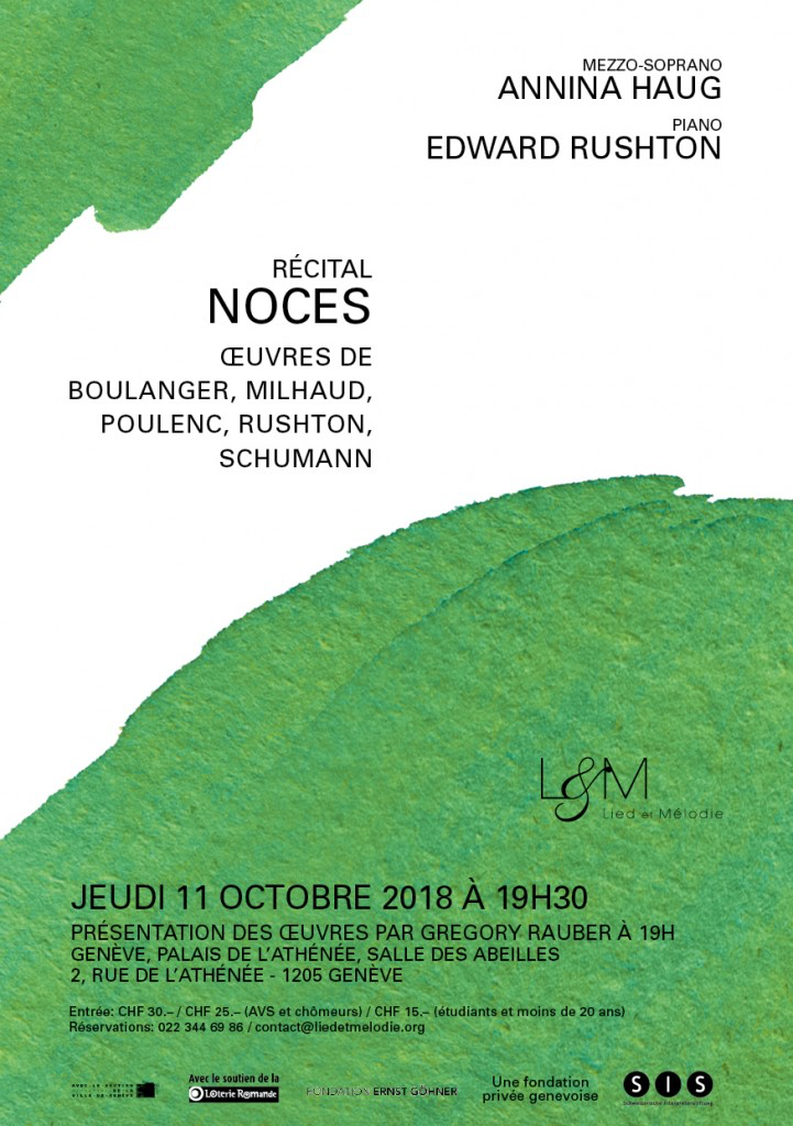 Récital du 11 octobre 2018 à 19h30