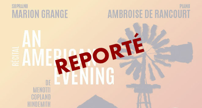 Récital reporté Récital reporté