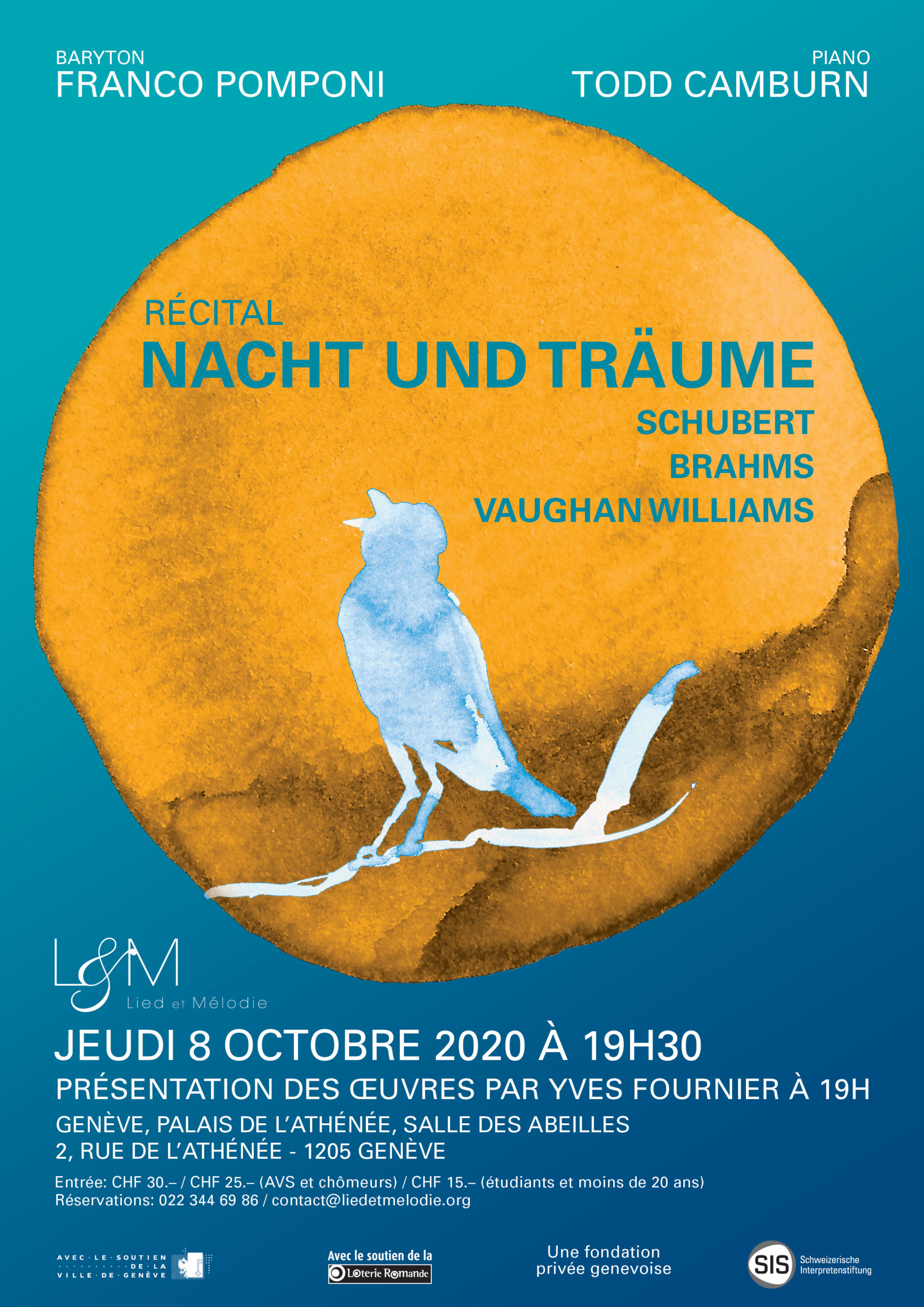 Récital du 8 octobre 2020 à 19h30