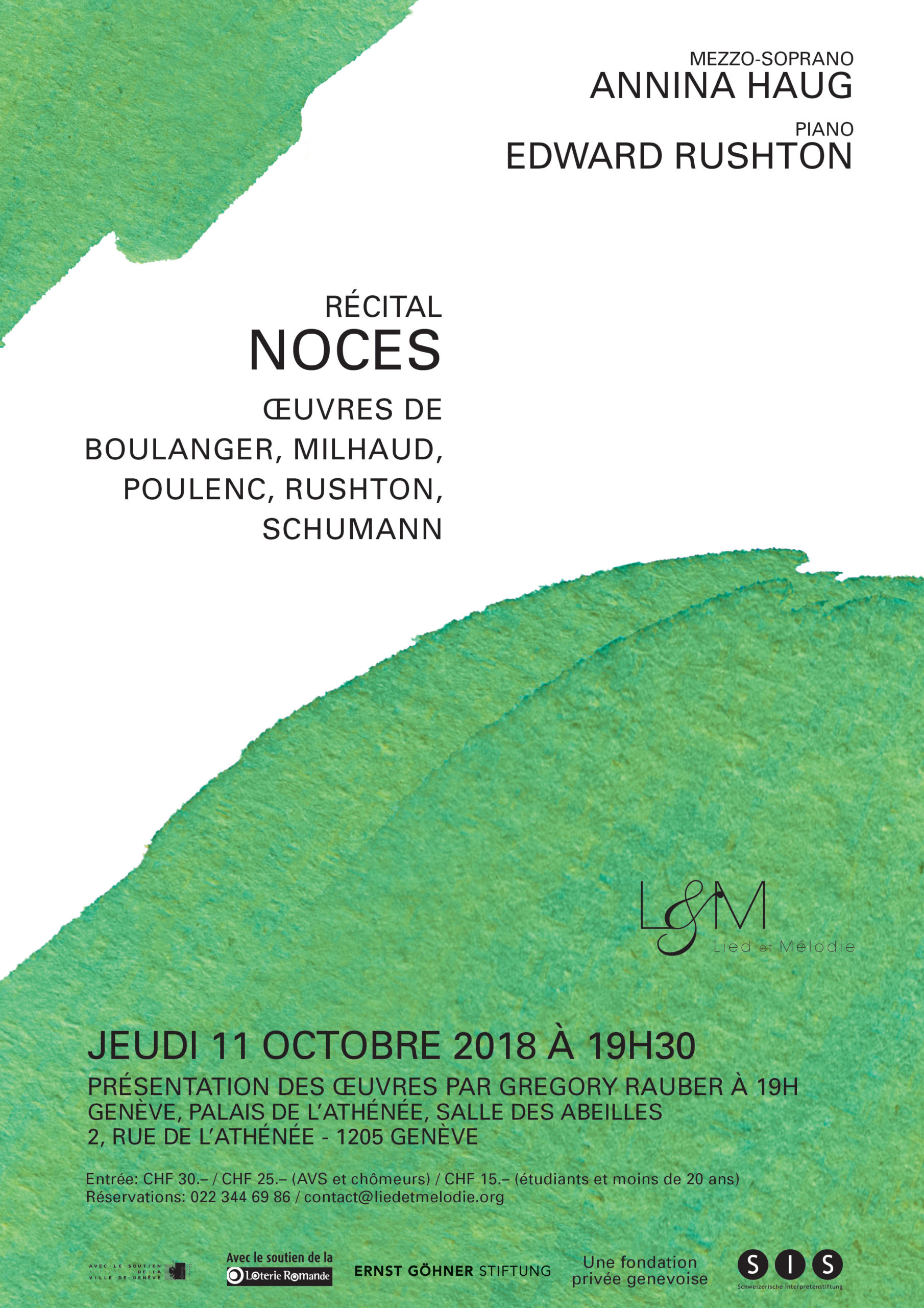 Récital du 11 octobre 2018 à 19h30